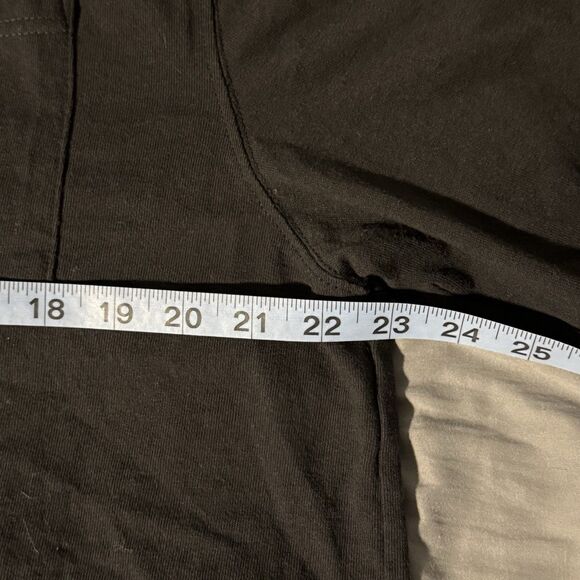 Carhartt Henley T Shirt Mens Large Gray Long Sleeve Loose Fit Single Pocket - Picture 4 of 6